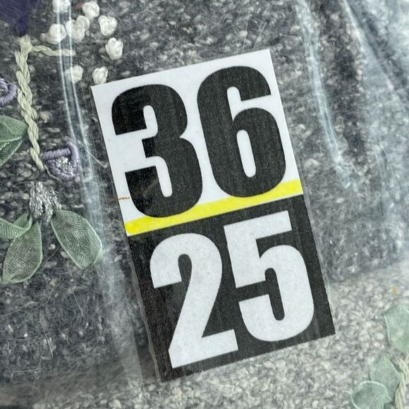 Dressbarn Womens XL Patchwork Silk Angora Blend Cardigan Sweater 3625 - Picture 6 of 7